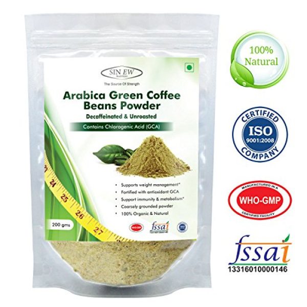 Compare & Buy Sinew Nutrition Arabica Green Coffee Beans Powder 200gm