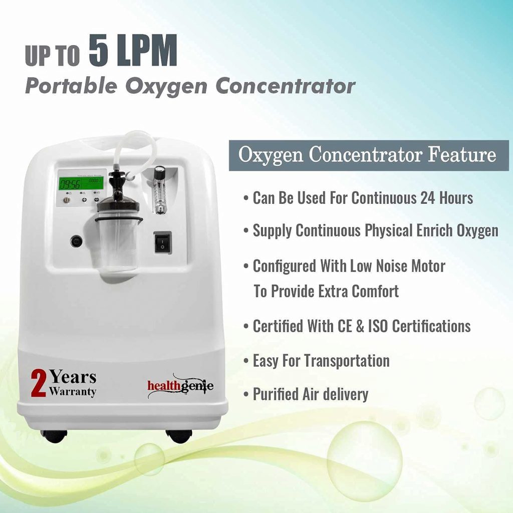 Compare & Buy Healthgenie Oxygen Concentrator (HG-503) Upto 5 LPM with ...